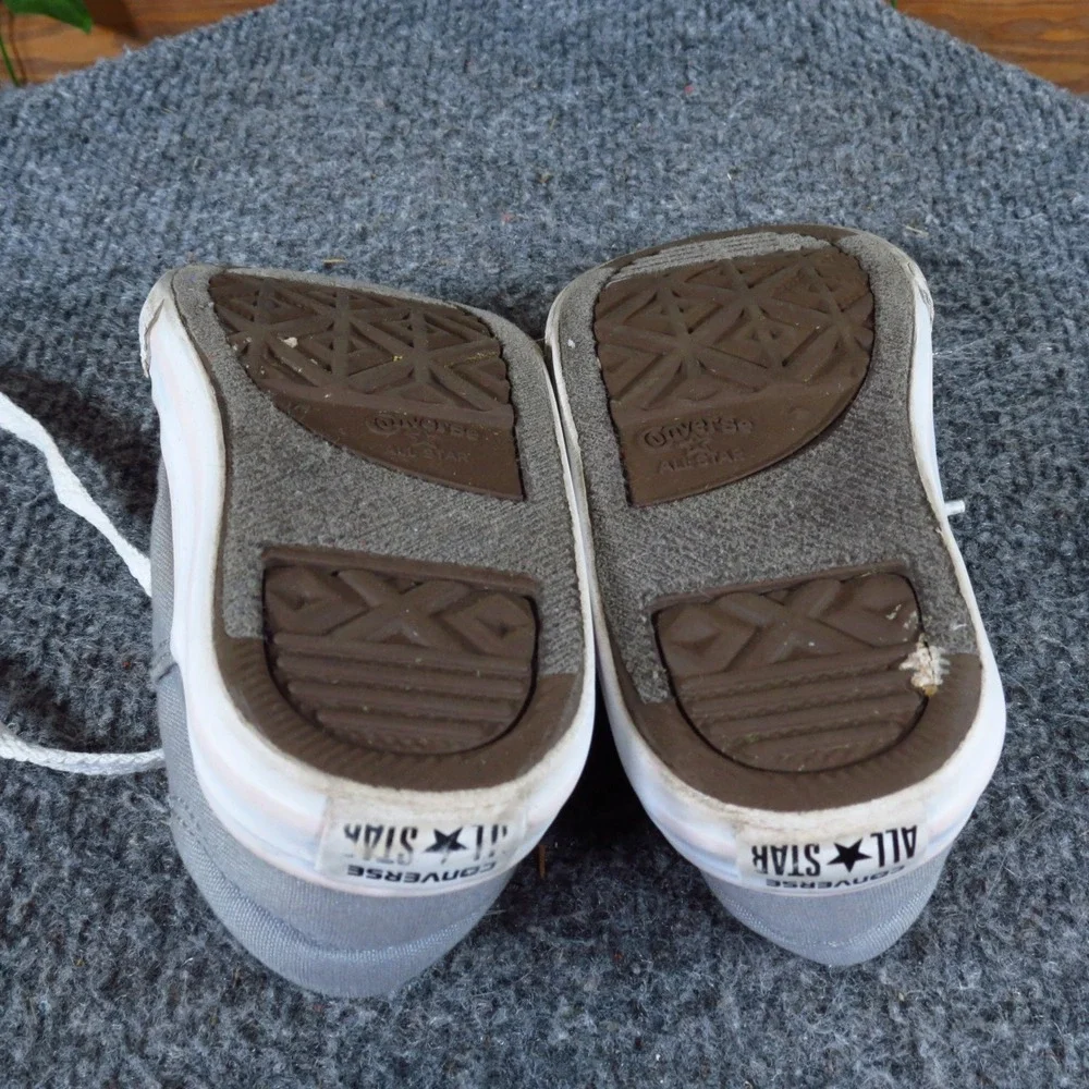 Converse Chuck Taylor All Star Infant Sneaker Size 7 Everyday Wear Gray Canvas